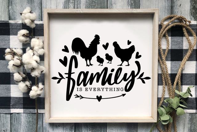 Family Is Everything SVG Farmhouse Sign Cut File SVG dapiyupi store 