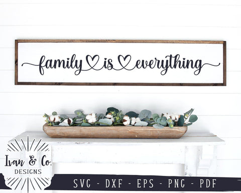 Family is Everything SVG Files | Family SVG | Heart SVG | Commercial Use | Cricut | Silhouette | Cut Files () SVG Ivan & Co. Designs 