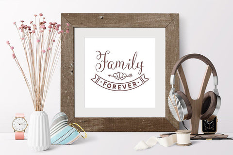Family is forever Family SVG Quote cut file Valentine Love SVG Zoya Miller 