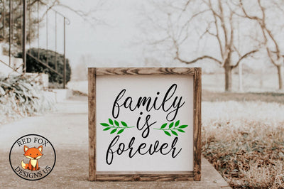 Family Is Forever | SVG PNG DXF Cut Files SVG RedFoxDesignsUS 