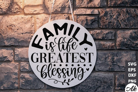 Family is life greatest blessing SVG SVG akazaddesign 