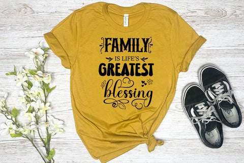 Family Is Life's Greatest I Thanksgiving Decor SVG I Fall SVG SVG Happy Printables Club 