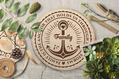 Family is the anchor that holds us through lifes storms Family SVG Quote cut file SVG Zoya Miller 