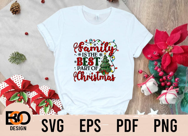 Family is the Best Part of Christmas SVG, Christmas Light SVG, Family Christmas Png, Christmas Saying Shirt, Gift, Png, Svg Files Sublimation BOO-design 