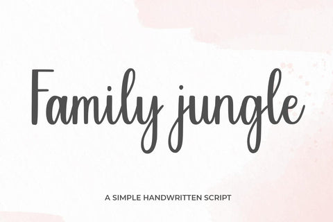 Family Jungle Font Abo Daniel Studio 