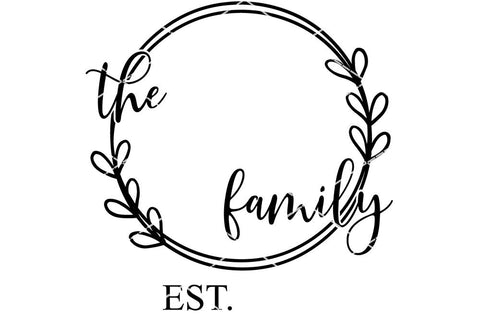Family Last Name / Monogram SVG SVG So Fontsy Design Shop 