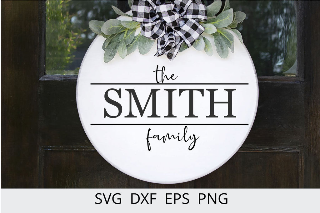 Family Last Name SVG - Family Name Sign svg - So Fontsy