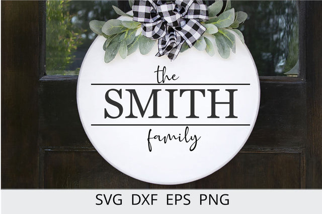 Family Last Name SVG - Family Name Sign svg SVG Chamsae Studio 