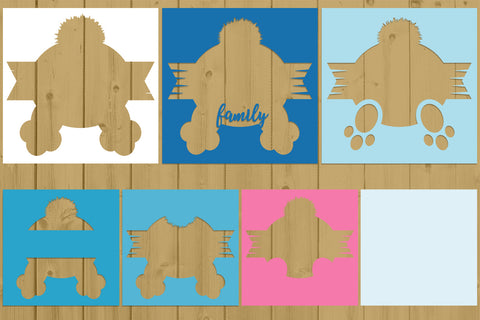 Family Layered Papercut 4 svg eps png ai pdf 3D Paper zafrans studio 