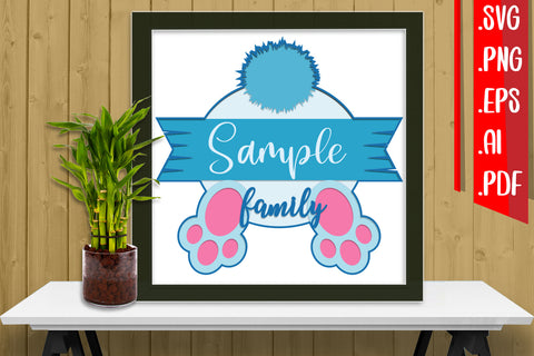 Family Layered Papercut 4 svg eps png ai pdf 3D Paper zafrans studio 
