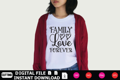 Family Love Forever SVG Shahin alam 