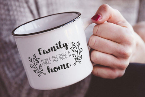 Family makes this house a home svg dxf Family Quote SVG Zoya Miller 