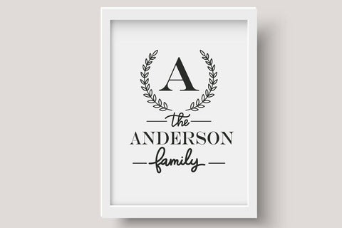Family Monogram Bundle, 13 Farmhouse Style Monogram Bundle SVG dadan_pm 