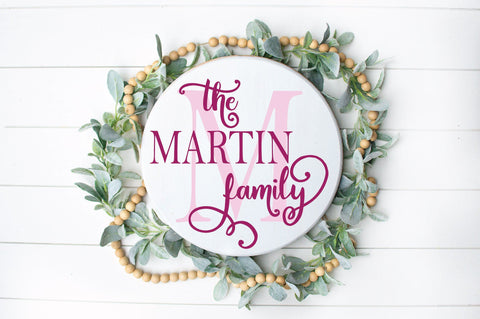 Family Monogram Bundle - 20 Round Sign SVG Files SVG Old Market 