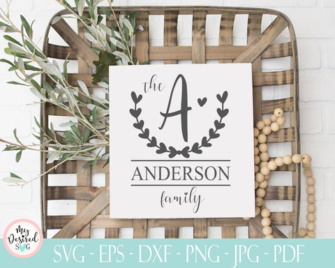 Family monogram Bundle SVG, Farmhouse Family Name, Last Name Sign svg, Split Monogram SVG, Established Sign svg, Cricut 26 individual Svg SVG MyDesiredSVG 