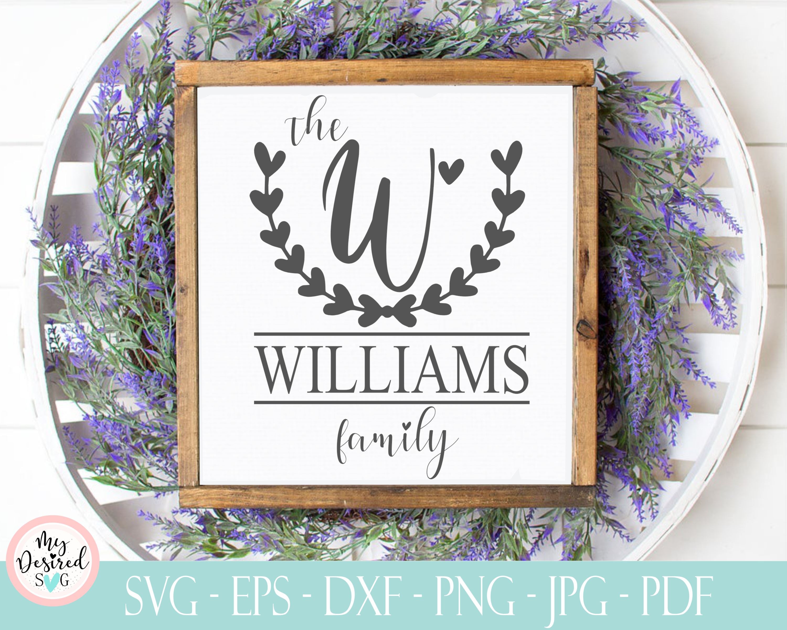 Family split monogram svg bundle, Floral last name svg - So Fontsy