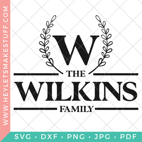 Family Monogram SVG Bundle SVG Hey Let's Make Stuff 