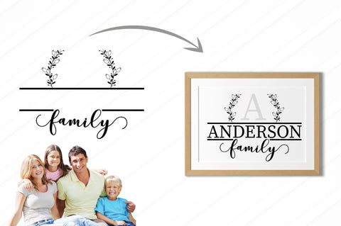 Family Monogram SVG Bundle SVG Regulrcrative 