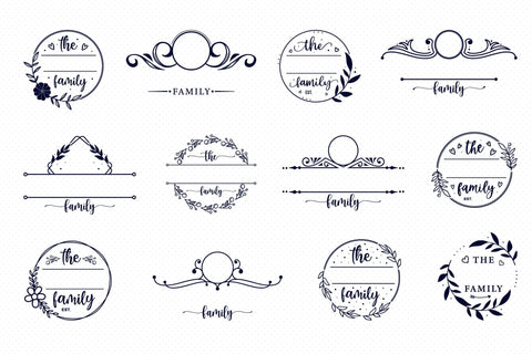 Family Monogram SVG Bundle Vol.2 SVG CraftLabSVG 
