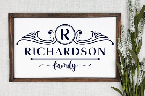 Family Monogram SVG Design | Monogram SVG SVG CraftLabSVG 