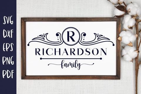 Family Monogram SVG Design | Monogram SVG SVG CraftLabSVG 