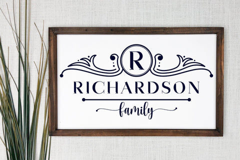 Family Monogram SVG Design | Monogram SVG SVG CraftLabSVG 