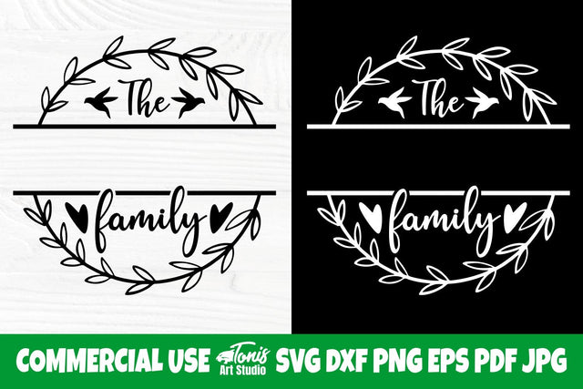 Family Monogram SVG, Family Last Name Svg Cut File SVG TonisArtStudio 