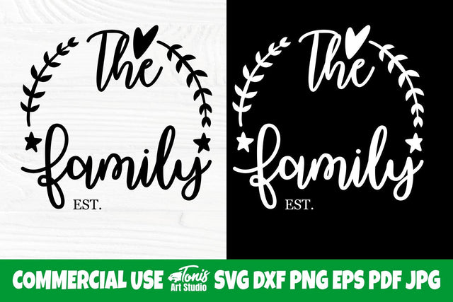 Family Monogram SVG, Family Last Name Svg Cut File SVG TonisArtStudio 