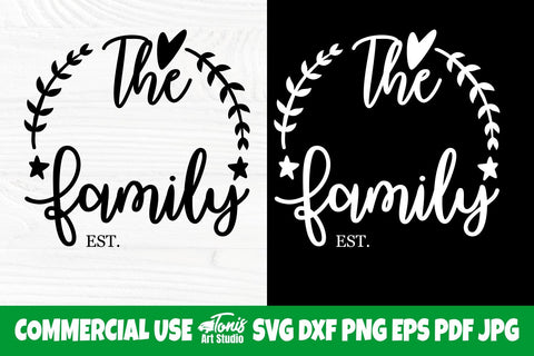 Family Monogram SVG, Family Last Name Svg Cut File SVG TonisArtStudio 
