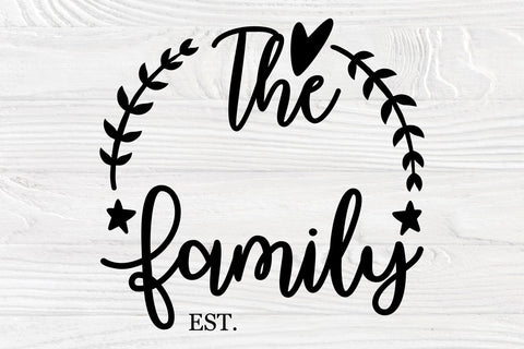 Family Monogram SVG, Family Last Name Svg Cut File SVG TonisArtStudio 