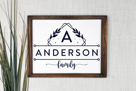 Family Monogram SVG, Family Name SVG SVG CraftLabSVG 