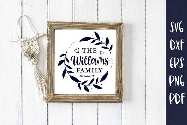 Family Monogram SVG - Family Name SVG SVG CraftLabSVG 