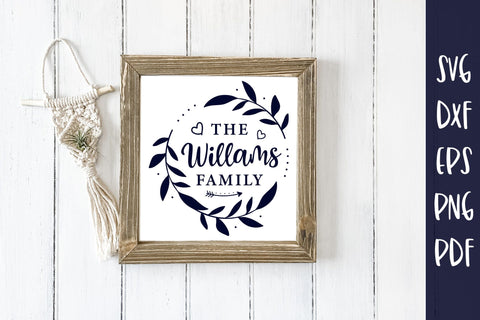 Family Monogram SVG - Family Name SVG SVG CraftLabSVG 