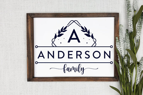 Family Monogram SVG, Family Name SVG SVG CraftLabSVG 