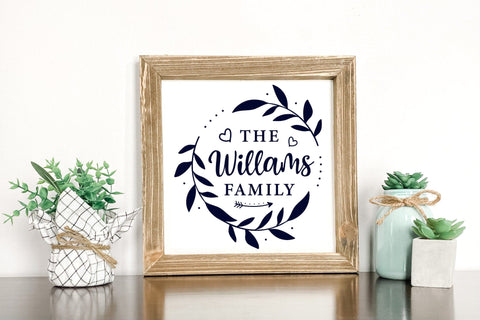 Family Monogram SVG - Family Name SVG SVG CraftLabSVG 