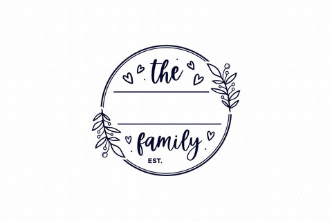Family Monogram SVG | Family Name SVG SVG CraftLabSVG 