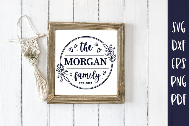 Family Monogram SVG | Family Name SVG SVG CraftLabSVG 