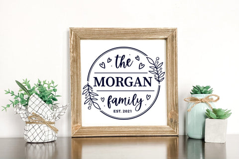 Family Monogram SVG | Family Name SVG SVG CraftLabSVG 