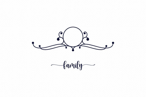 Family Monogram SVG - Last Name Monogram SVG SVG CraftLabSVG 