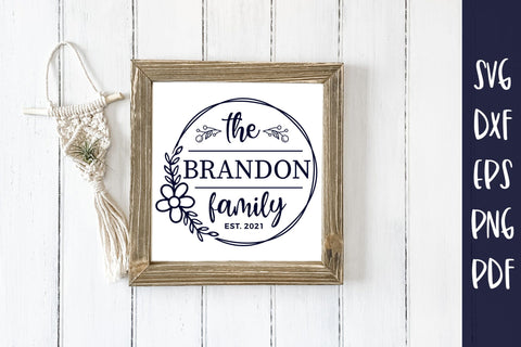 Family Monogram SVG - Monogram SVG SVG CraftLabSVG 