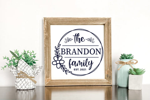 Family Monogram SVG - Monogram SVG SVG CraftLabSVG 