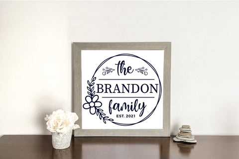 Family Monogram SVG - Monogram SVG SVG CraftLabSVG 