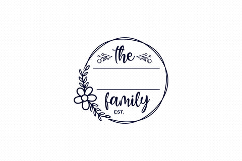 Family Monogram SVG - Monogram SVG SVG CraftLabSVG 