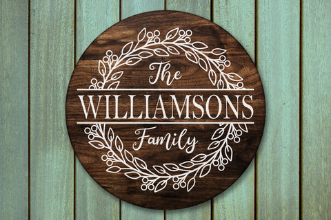 Family Monogram Svg, Wreath Monogram Svg, Family Svg SVG Pinoyart Kreatib 