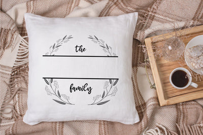 Family Monogram with Blank Space SVG futivesvg 