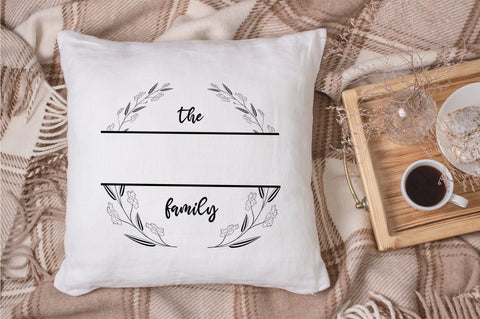 Family Monogram with Blank Space SVG futivesvg 
