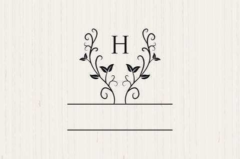 Family Monogram with Blank Space SVG futivesvg 