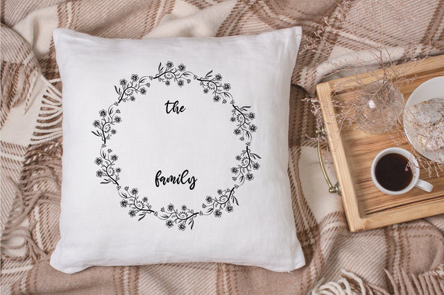 Family Monogram with Blank Space SVG futivesvg 