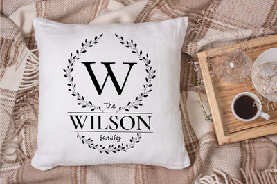 Family Monogram with Blank Space SVG futivesvg 
