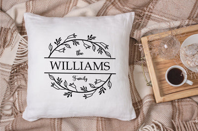 Family Monogram with Blank Space SVG futivesvg 
